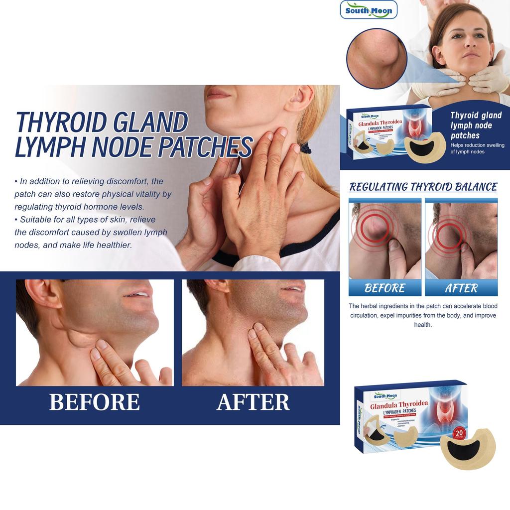 South Moon Lymphatic Patches Relieve Neck Stiffness And Ear Swelling 20pcs