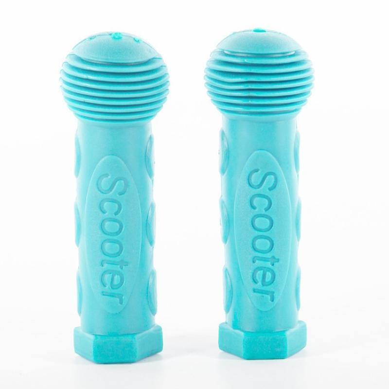 Soft Shockproof Rubber Bicycle Handle Bar Grips Anti-Slip Universal Fit for Skateboard Scooter Tricycle Family Riding