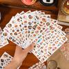 2 Sheetspack Snoring Cat  Delicious Foods Sushi Bread Stickers Cute Scrapbooking Journaling Decoration Diy Collages
