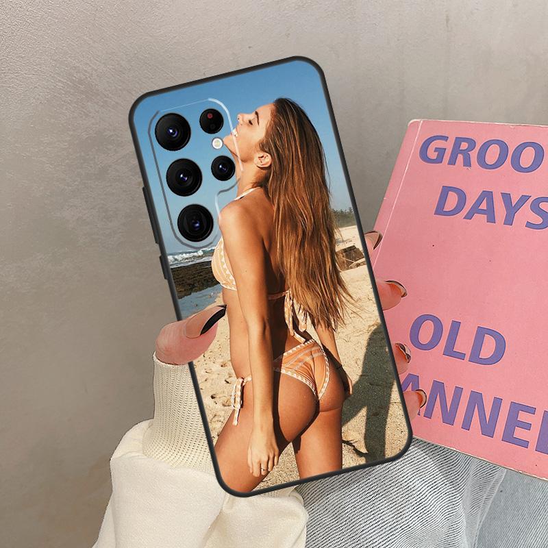 Beach Booty Bikini Girl Case For Samsung Galaxy S21 S22 S23 S24 S25 Ultra S9 S10 S25 Plus S20 FE S25 FE Cover Coque