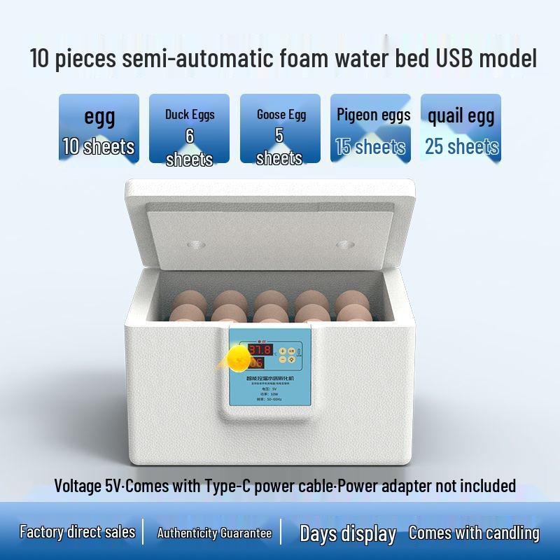 Intelligenter Automatischer Eierbrüter für Hühner, Enten und Vögel mit Temperaturregelung