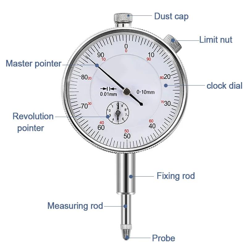 2026 New Dial Indicator Gauge Tool Precision Meter 0.01 Resolution Accuracy Measurement Instrument Concentricity Test Tools