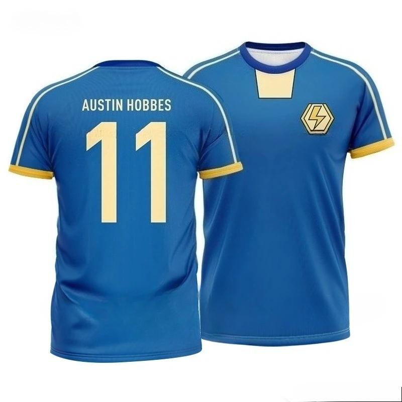 Summer new style football team uniform style 3D printed T-shirt for men- streetwear,outdoor leisure,sports and training clothing