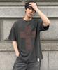 GRAVER [Unisex]Angel Cross Short Sleeve T-Shirt_3Color