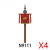 Medieval Military Castle Knight Accessories Building Block Roman Figure Soldier Crusader Viking Shield Armor Eagle Brick Toy S01