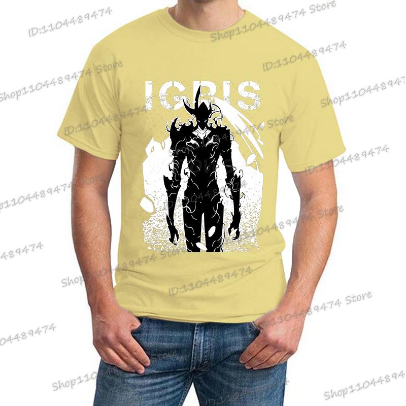 

Новые летние мужские аниме топы футболки красочные с коротким рукавом мужская футболка модная уличная унисекс футболки Solo Leveling футболка 3XL