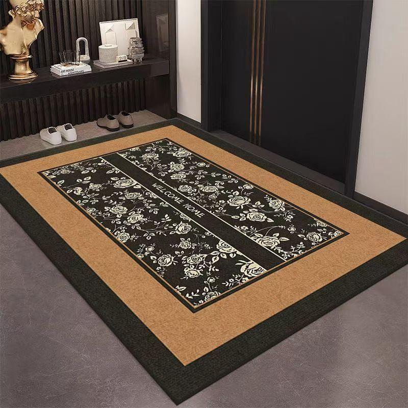 

Ретро Коврик для входной двери Входной холл Грязезащитный коврик для ног Бытовой входной ковер 50 * 80cm
