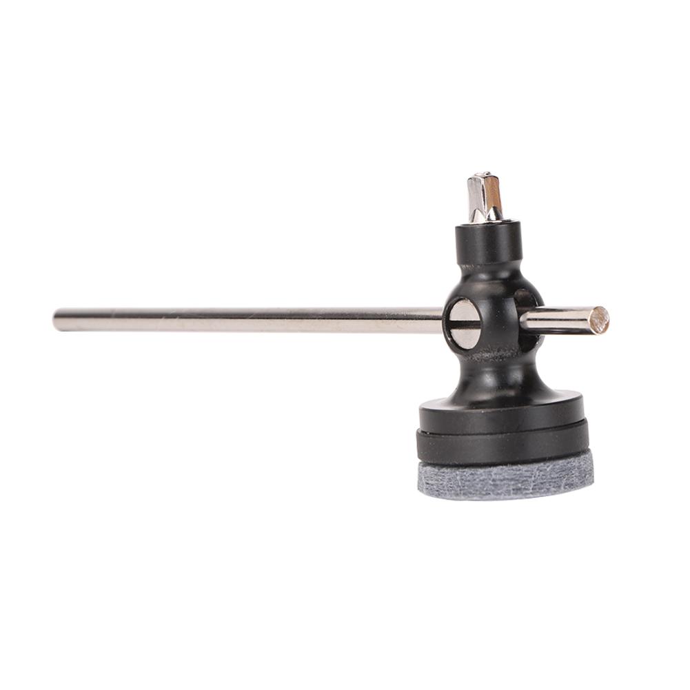 

Bass Drum Pedal Beater Aluminum Alloy Drum Hammer with Felt Head Accessories чёрный