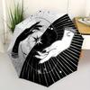 1pc Moonlight Stars Automatic Open/Close Umbrella with Windproof, Functional Design, 8-Rib Sturdy Canopy