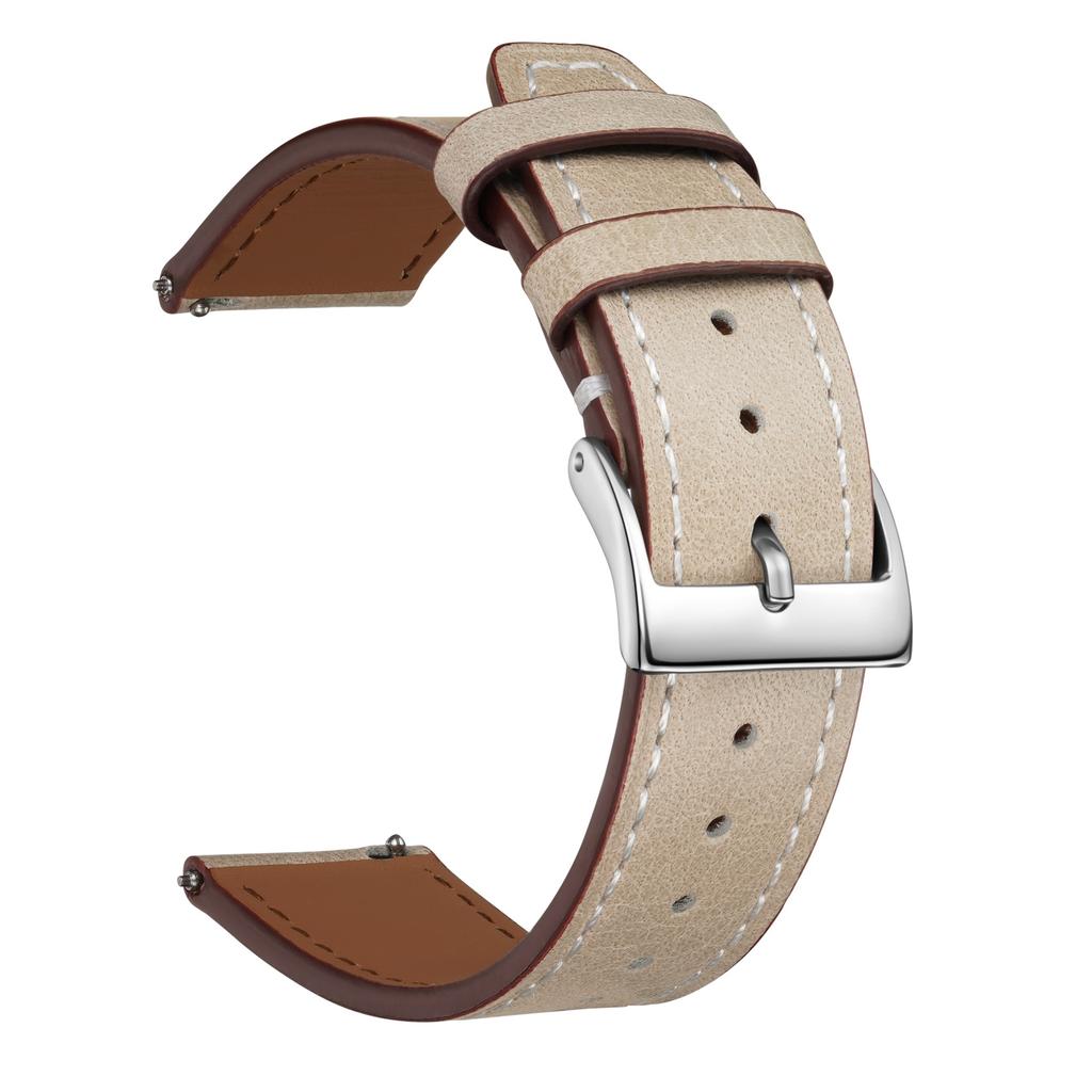 High-End First-Layer Leather Strap, Suitable For 20Mm22Mm Unisex Multi-Color Square Tail Leather Watch Strap Chain
