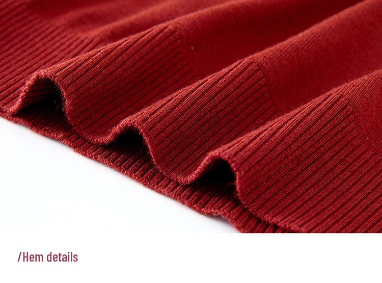 2026 Spring/Summer Women's Long-Sleeve Knit Top with Polo Collar for Elegant Commute