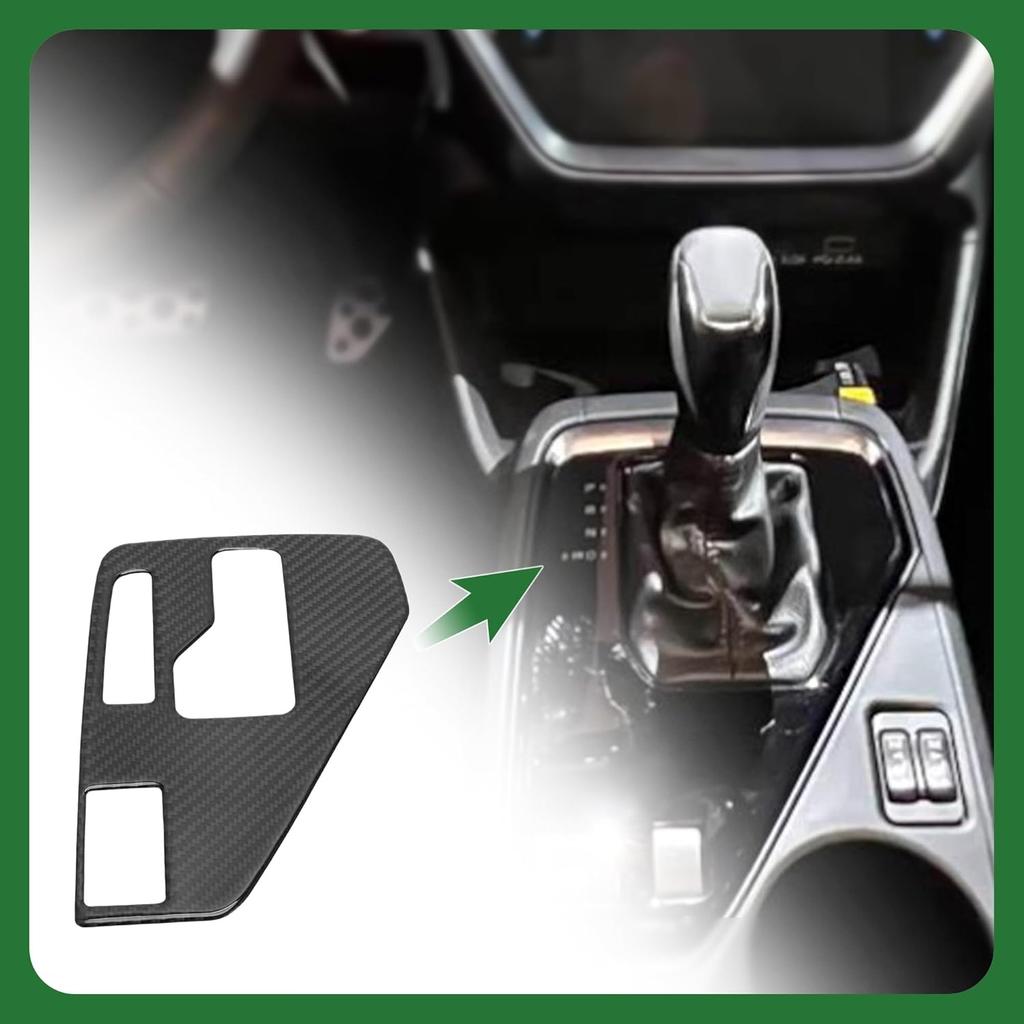 Central Control Gear Shift Panel Trim Cover for Subaru Crosstrek 2024-2025 Gear Shift Control Anti-Scratch Panel Sticker Carbon Fiber Black Half Pack