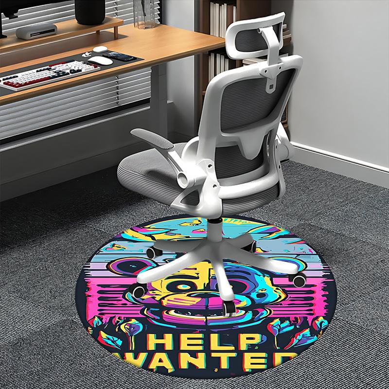

Freddy Fazbear,Help Wanted Sign Chair mat Round Rug Office carpet, Non slip, Suitable for Living Rooms, Bedrooms Decor.1205605a 80cm by 80cm