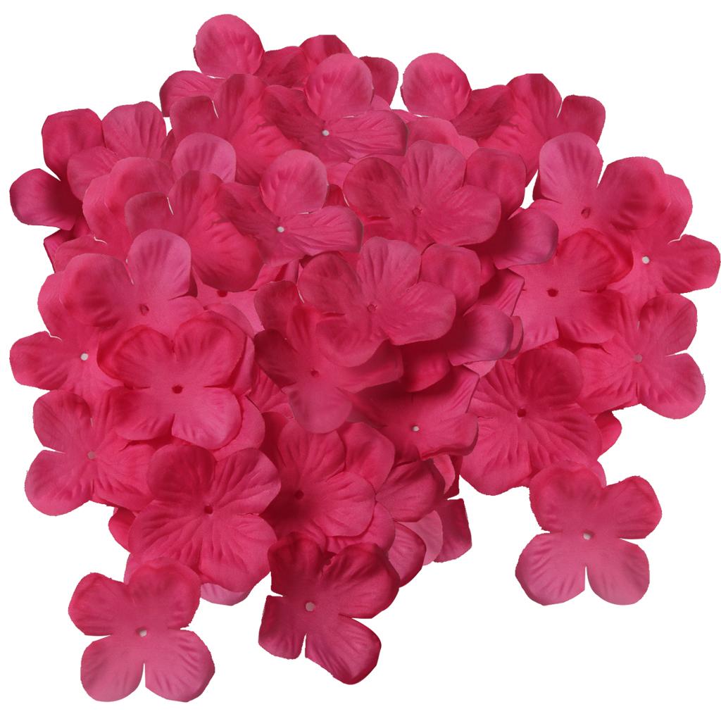 Silk Flower Petals Artificial Hydrangea Petals DIY Hair Accessories Wedding Decoration for Floral Arrangements