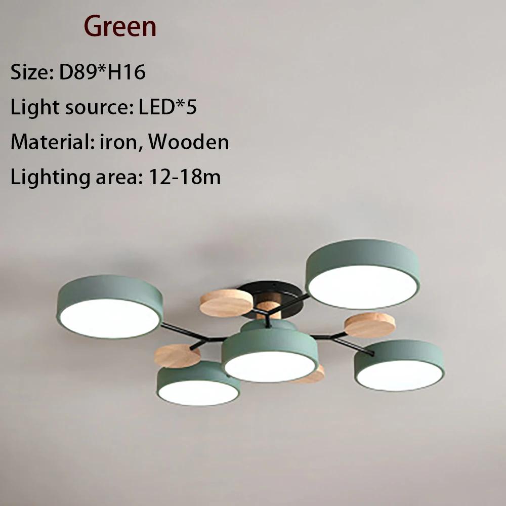 Modern LED Chandelier Macaron Ceiling Lamp For Bedroom Children's Room Living Dining Room Interior Decor Lighting Fixture Luster