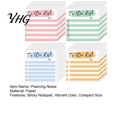 Journaling Supplies Striped Planning Sticky Notepads, Task Memo Pads, Removable Self Adhesive Note Tags Self-Adhesive Paper for Daily To-Do Lists And