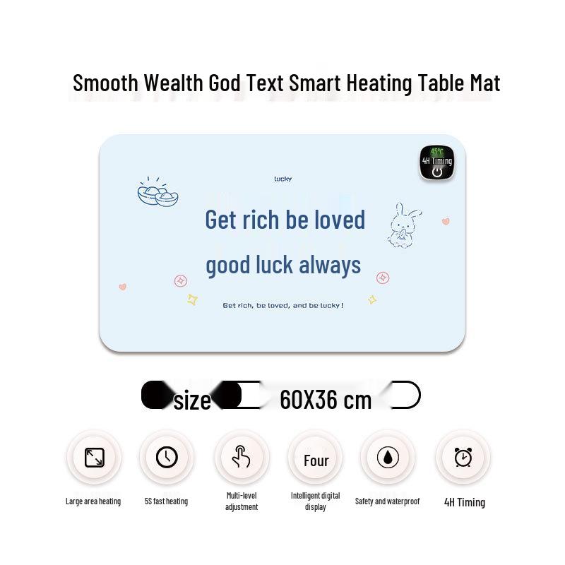 Ekstra Büyük Isıtmalı Mouse Pad & Masa Matı - Sıcak Ofis Masaüstü El Isıtıcısı