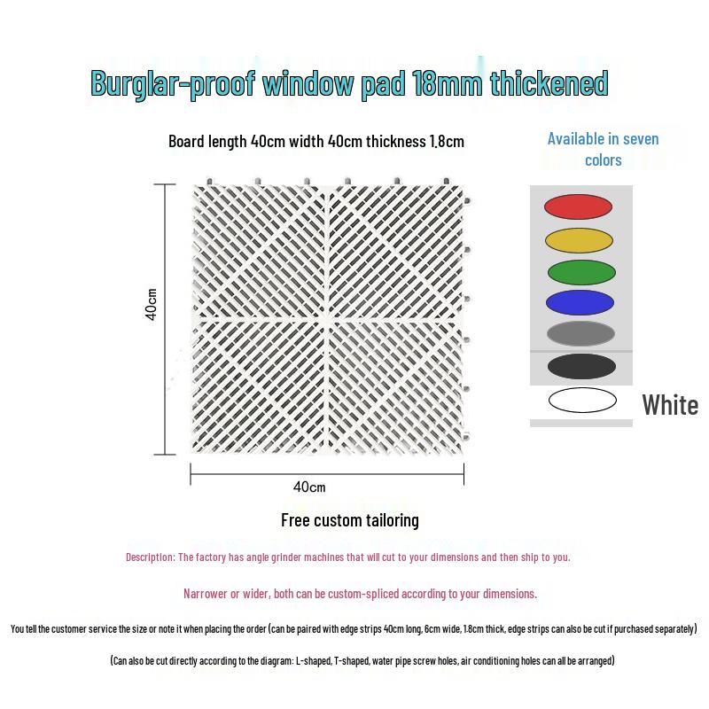 Bezpieczne zabezpieczenie parapetu i balkonu przed kradzieżą: Pogrubiona siatka ochronna i stojak na kwiaty
