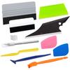 YAZZT Car Wrap Film Sheet Application Tool Car Film Squeegee Spatula Felt Spatula Rubber Gap Stick Mini and Craft Cutter 10-Piece Set Set,