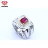 Gropshipping Elegant VVS Moissanite Round Diamond Custom 1ct Ring Sets Fashion Jewelry 925 Silver for Men
