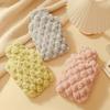 Hot Water Bottle for Filling with Water, Warm Water Bag for Bed, Plush Cover for Warming, Foot Warmer, Cute Water-Filled Heating Pad for Stomach