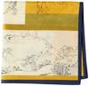 Yamamoto Jin Shoten Japanese Goods Kyoto Accessories Handkerchief Choju Jinbutsu Giga B Mustard Approximately X [Kyosai] 47.5 47.5cm