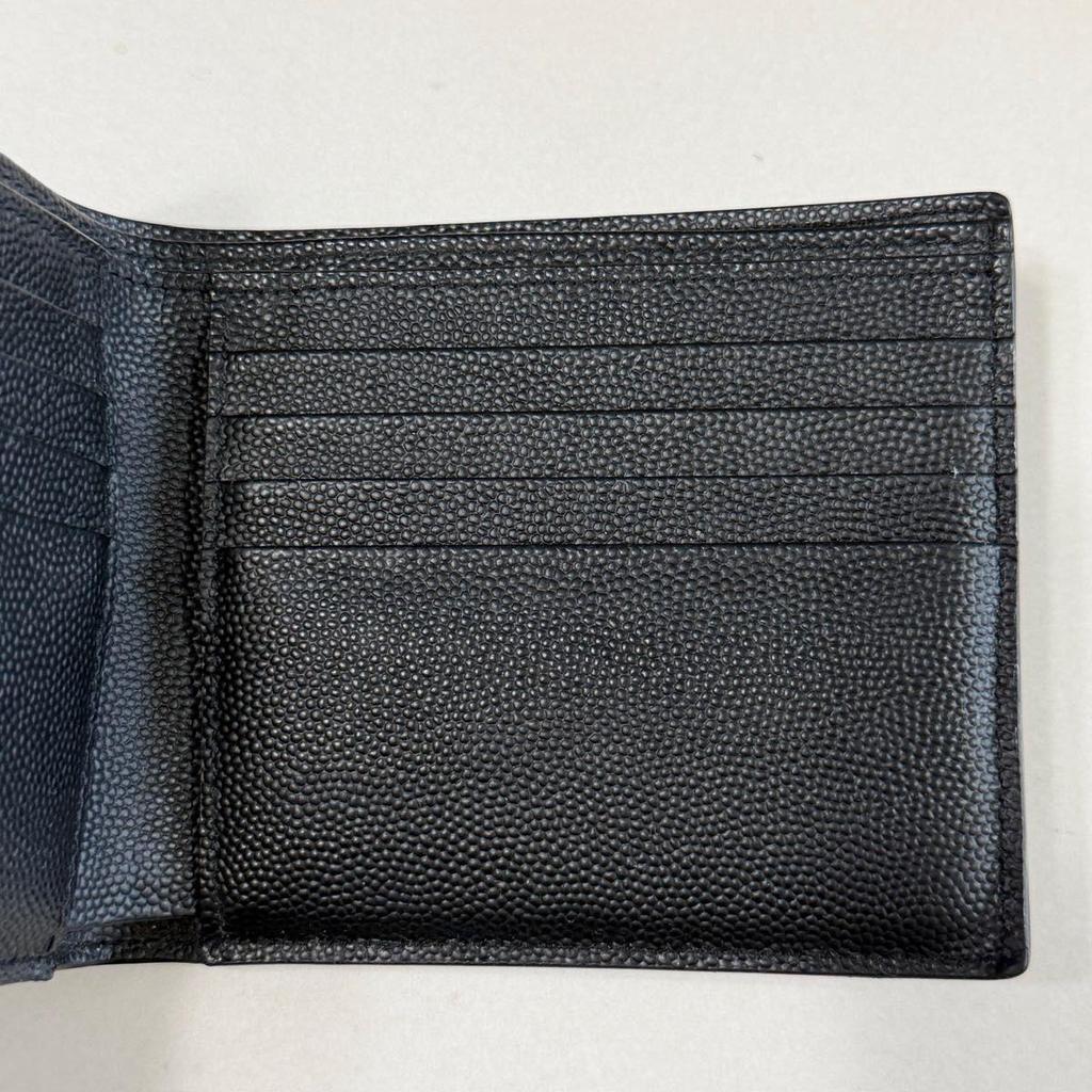 Used SAINT LAURENT Bifold Wallet Leopard Print