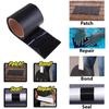 Super Strong Fiber Waterproof Tape - Shallwell Stop Leaks Seal Repair Tape Performance Self Fix Tape Adhesive Tape (Black, 3.93 Inch)