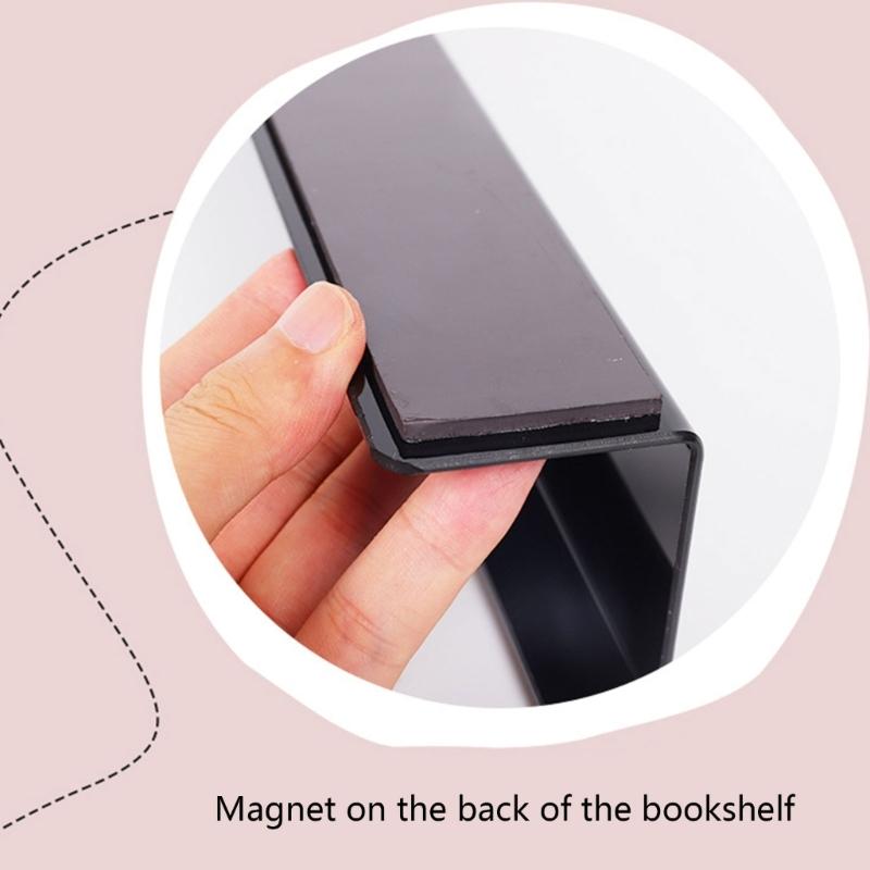 Magnetic Book Shelf for Whiteboard 17 Inch Reusable Book Display Holder Floating Shelves Seasoning Rack for Kitchen