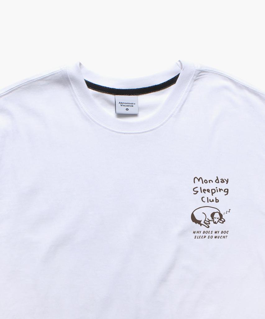 ABNORMALTHING Sleeping Club Oversized T-Shirt White