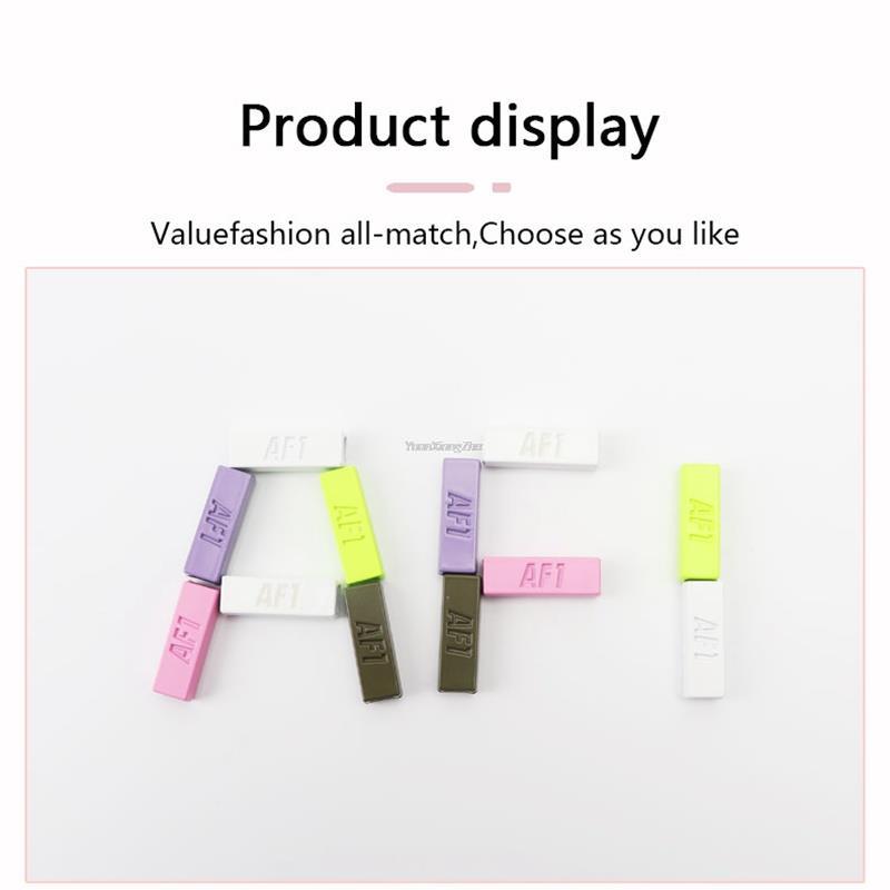 New Luminous Shoe Charms Sneaker Laces Buckle Metal Round Shoelaces AF1 buckle Shoe Decorations Air Force one Shoes Accessories