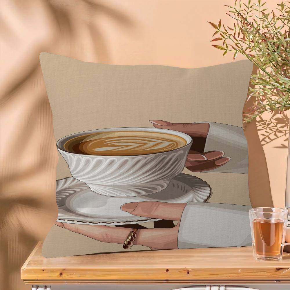 Coffee Guide Pillow Anime Pillow Sofa Bed Head Pillow Cover Cushion Cover Fashion