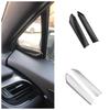 1 Pair Car Door Window A Pillar Post Cover Trim Molding Fit for Toyota C-HR CHR 2016 2017 2018 2019 2020 ABS Accessories