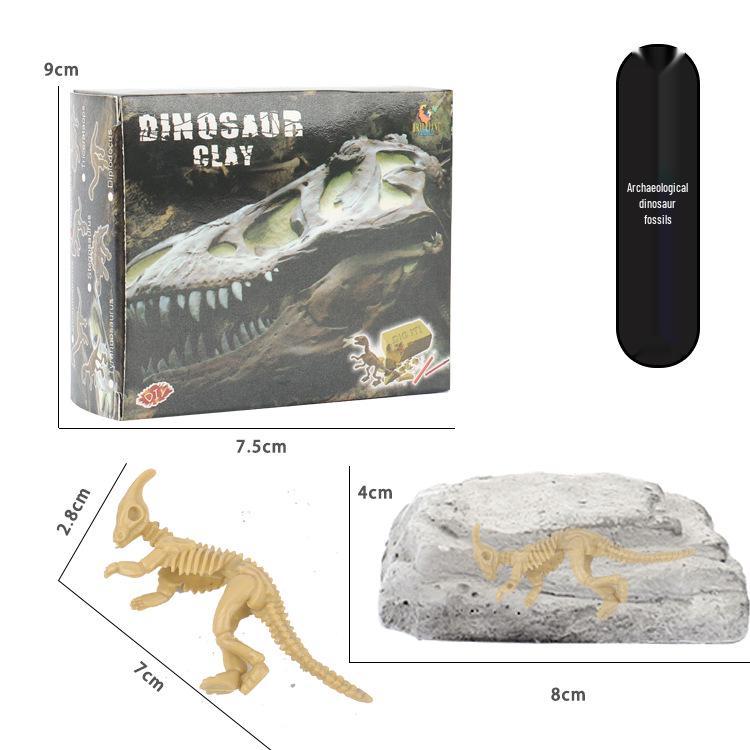 Dinosaur Fossil Excavation Kit: Handmade DIY Treasure Skeleton Assembly Archaeology Toy