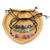 Hand Woven Natural Crystal Gravel Amethyst Agate Bracelet Bracelet Adjustable B55