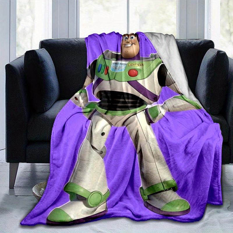 1 pezzo, Coperta Morbida e Accogliente di Toy Story Buzz Lightyear Space Ranger, Plaid per Arredamento Casa, Copridivano, Uso Esterno, Viaggio