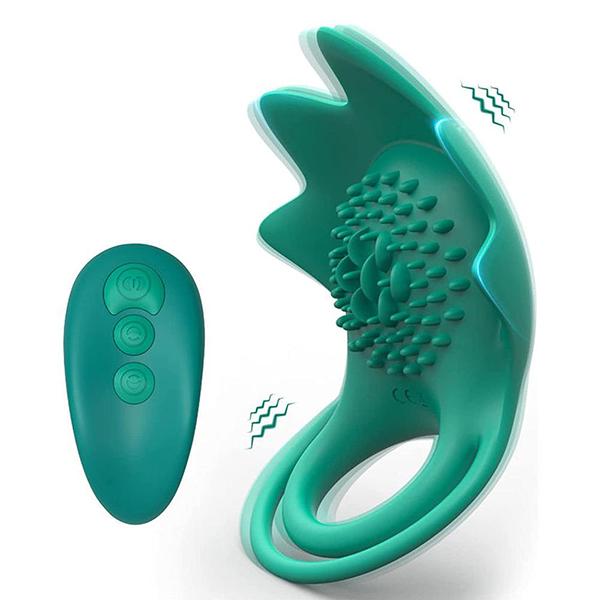 Vibrating Ring, Ring Vibrator with 10 Vibration Patterns, Silicone Adult Sex Toys, Female Couple G-spot Clitoral Vibrator, Adult Sex Toys