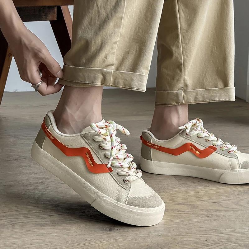 Fashionable Men's Trendy Board Shoes Canvas Sports Shoes Men's Outdoor Travel Shoes