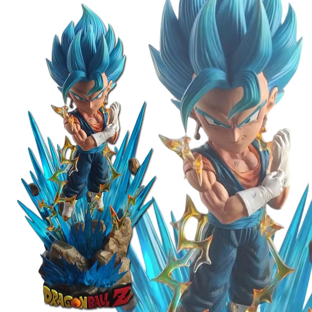 Figura Modelo de Juguete Coleccionable Regalo de Acción GK de PVC Muñecas Japonesas Regalos de 16CM Anime Dragon Ball Z VEGITO Super Saiyan Azul