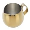 Kaffee Milchbecher Edelstahl Milchaufschäumkännchen Cappuccino Latte Art Milchkrug Becher Golden