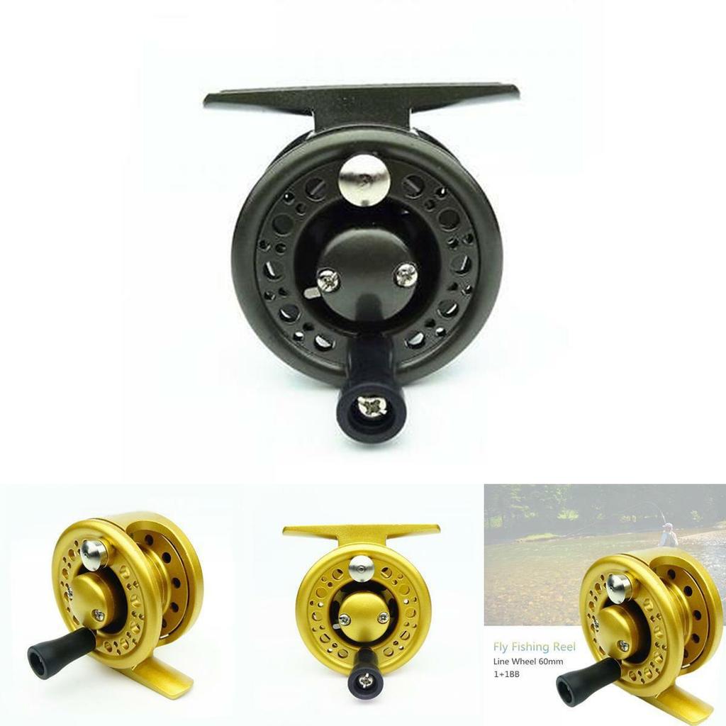 Lightweight And Durable C60 Aluminum Fly Fishing Ice Fishing Reel For Left And Right Handed