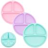 Smiley Face Baby Dining Plate: Silicone Suction Bowl with Lid & Divided Compartments