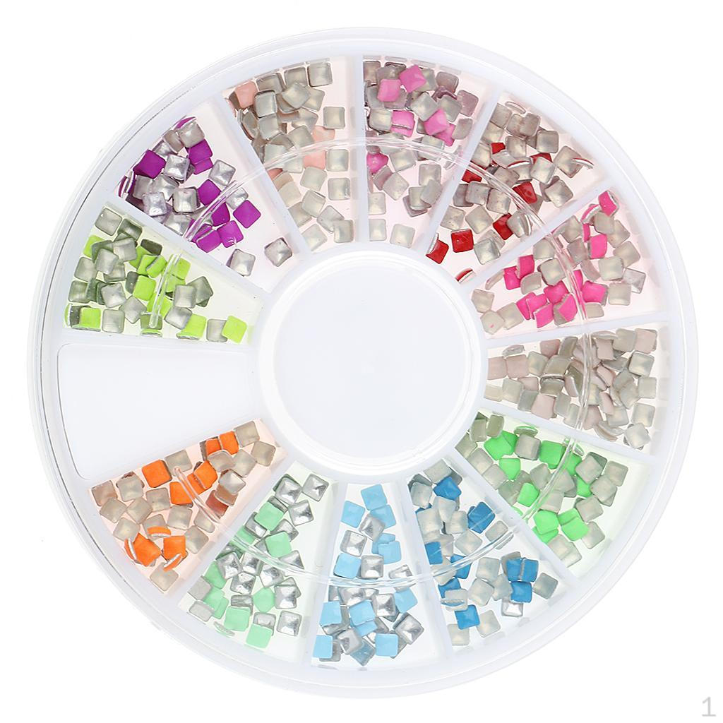 

500pcs DIY Glitter Decoration Square Rivet Shaped