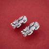Sterling Silver 999 Pixiu Wealth Beads: Zodiac Luck Bracelet DIY Accessory