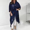 Summer Female Cardigan Top Fashion Women Thin Loose V-Neck Sunscreen Long Coat Streetwear for Daily Wear