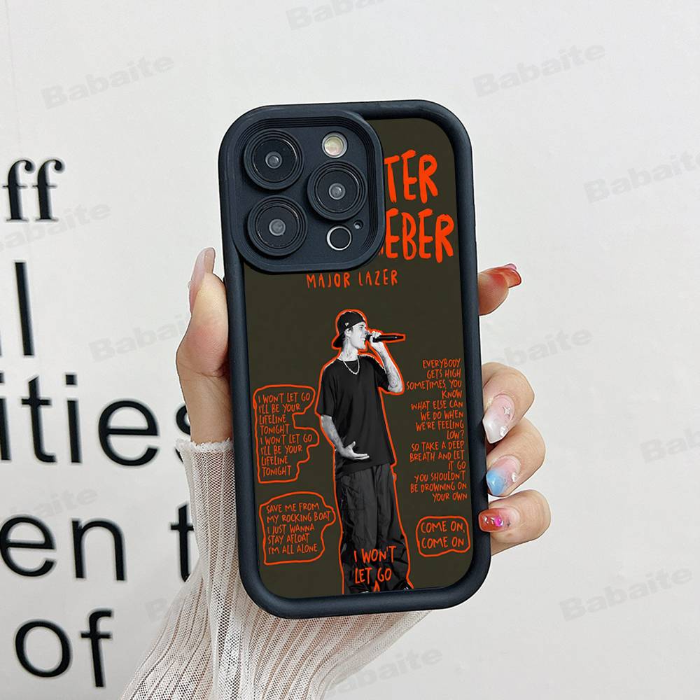 Sänger Justin B-Bieber Handyhülle Für iPhone 17 16 15 14 13 12 11 Pro Max Anti-Drop Weiche Hülle