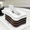 Creative Multi Layer Folding Tissue Box Coffee Table Desk Decoration Wrinkle Ceramic Tissue Box Bedside Table Paper Towel Case