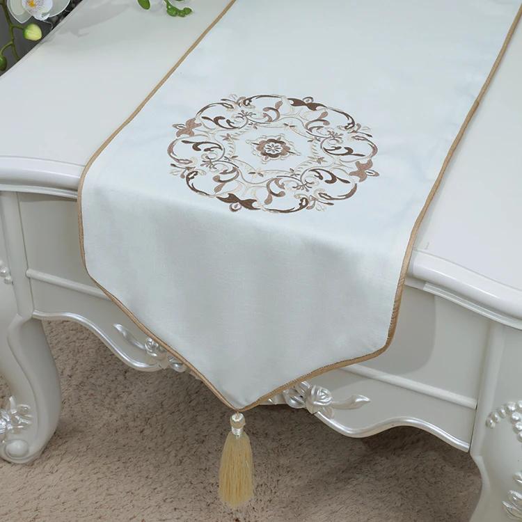 Cotton Plain Linen Table Runner Long Decoration Christmas Wedding Modern Coffee Tablecloth Rectangle Dining Table Pads Placemats