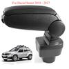 Για Dacia Duster 2010 - 2017 Υποβραχιόνιο Κουτί Κεντρικής Κονσόλας Μαύρο Δέρμα Εφαρμογή Original Αυτοκίνητο LHD Αξεσουάρ Εσωτερικού