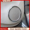 ABS Chrome Door Stereo Speaker Ring Cover for Nissan Sunny Versa 2011 2012 2013 2014 2015 2016 Speaker Trim Sticker